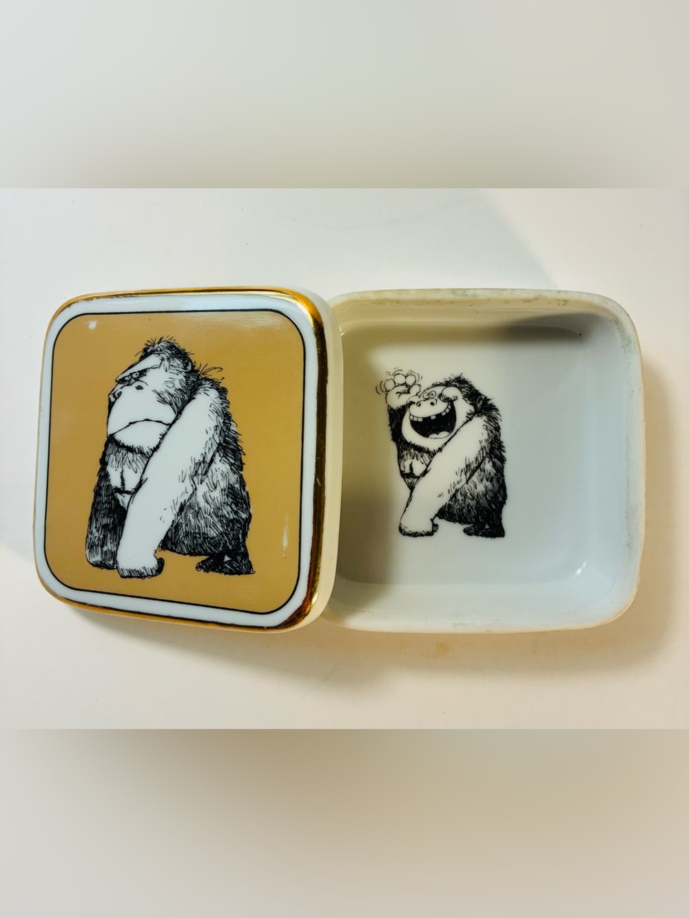 1977 “The Inside Story” Gorilla Trinket Box By Kiersten Bros.